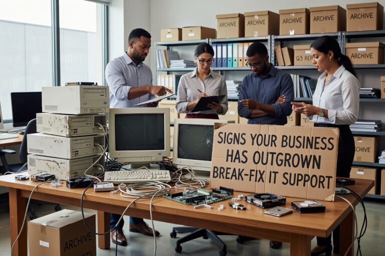 Signs Your Business Has Outgrown Break-Fix IT Support Featured Image Learn the key signs your business has outgrown break-fix IT support and what it's actually costing you in downtime, risk, and lost productivity.