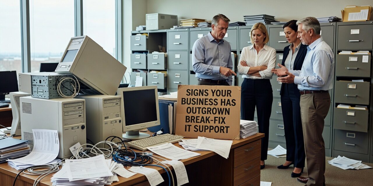 Signs Your Business Has Outgrown Break-Fix IT Support Featured Image Still using break-fix IT support? Learn the warning signs that your business has grown past what reactive IT can handle—and what to do about it.