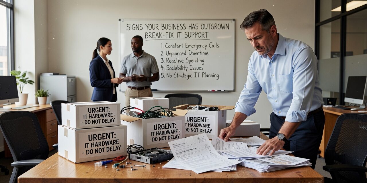 Signs Your Business Has Outgrown Break-Fix IT Support Featured Image Learn the clearest signs your business has outgrown break-fix IT support and what a more proactive approach actually looks like in practice.