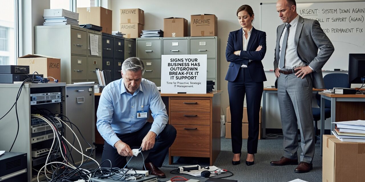 Signs Your Business Has Outgrown Break-Fix IT Support Featured Image Still using break-fix IT support? Learn the warning signs your business has outgrown it and what a proactive IT model actually changes.