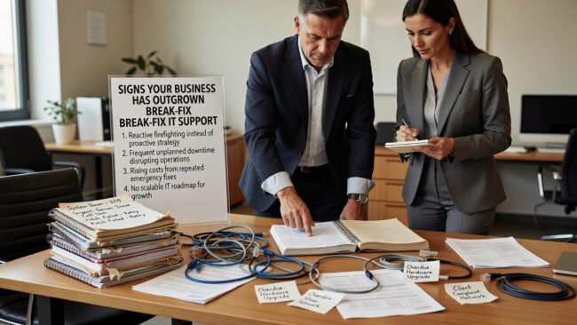 Signs Your Business Has Outgrown Break-Fix IT Support Featured Image Recognize the signs your business has outgrown break-fix IT support and learn what proactive IT coverage should include for growing companies.