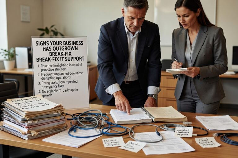 Signs Your Business Has Outgrown Break-Fix IT Support Featured Image Recognize the signs your business has outgrown break-fix IT support and learn what proactive IT coverage should include for growing companies.