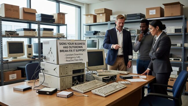Signs Your Business Has Outgrown Break-Fix IT Support Featured Image Still using break-fix IT support? Learn the key signs your business has outgrown it and what a proactive approach actually looks like.