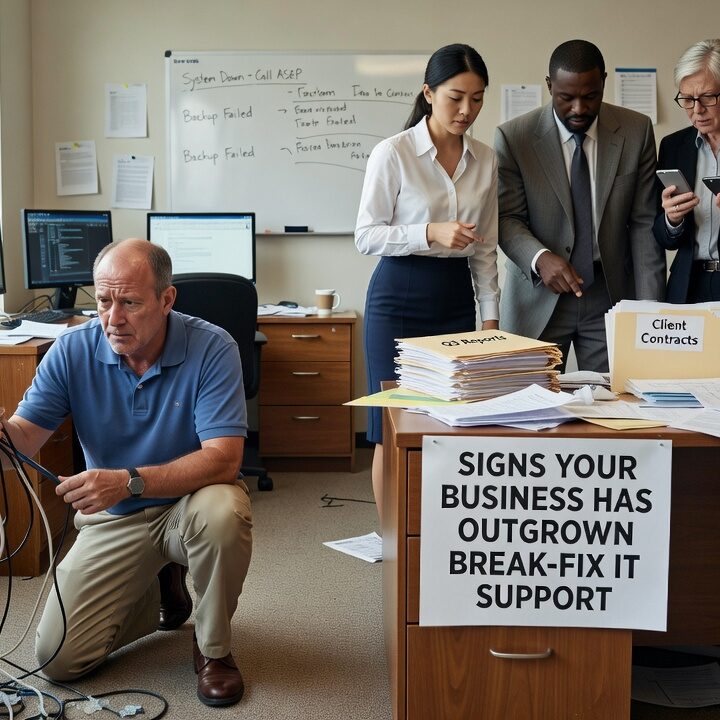 Signs Your Business Has Outgrown Break-Fix IT Support Featured Image Recognize the signs your business has outgrown break-fix IT support—and understand what changes when you move to a proactive model.