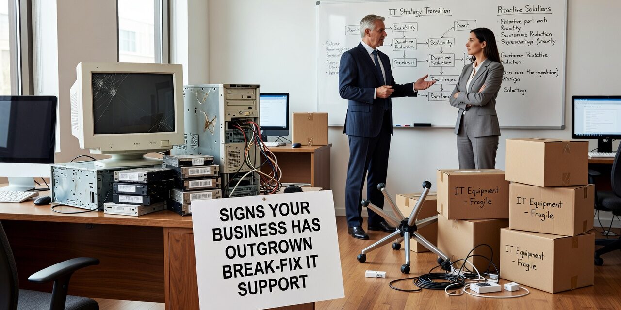 Recurring IT issues, unpredictable bills, and slow support are signs your business has outgrown break-fix IT. Here's how to know it's time to switch.