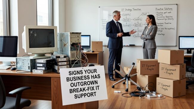 Recurring IT issues, unpredictable bills, and slow support are signs your business has outgrown break-fix IT. Here's how to know it's time to switch.