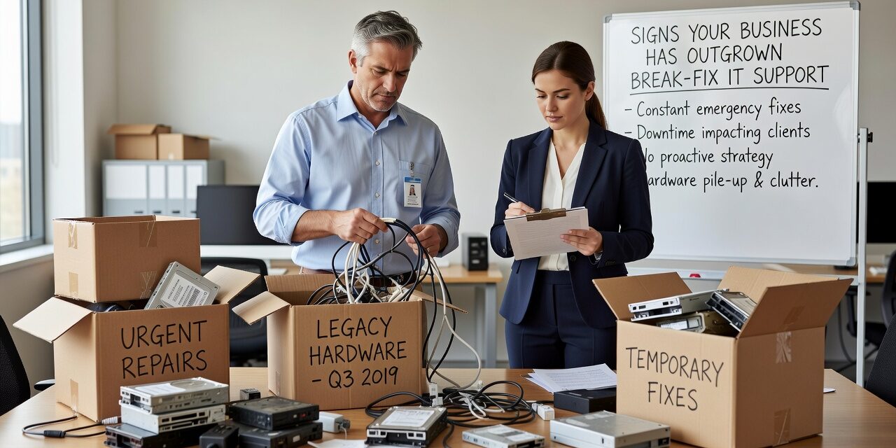 Signs Your Business Has Outgrown Break-Fix IT Support Featured Image Recognizing the signs your business has outgrown break-fix IT support can save you from recurring downtime, surprise costs, and security gaps.