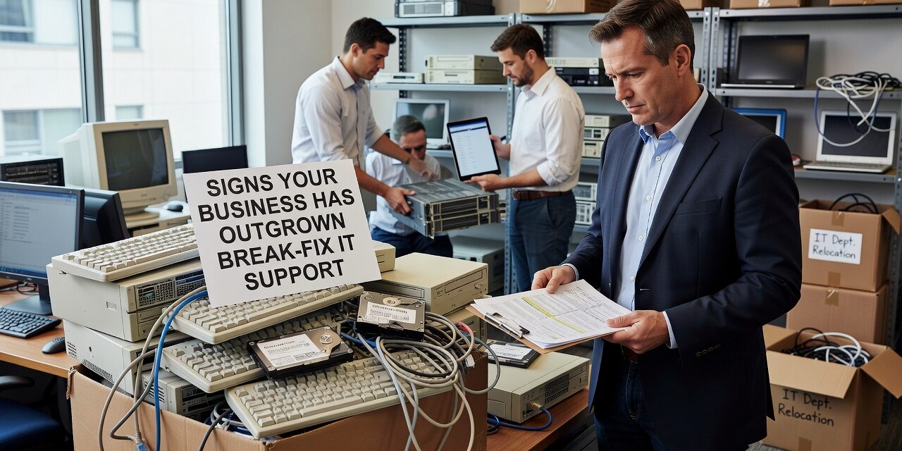 Signs Your Business Has Outgrown Break-Fix IT Support Featured Image Recognize the signs your business has outgrown break-fix IT support and learn when a managed IT model makes more operational and financial sense.