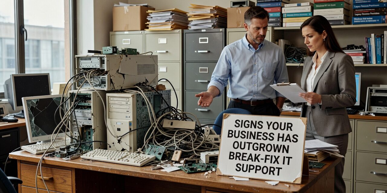 Signs Your Business Has Outgrown Break-Fix IT Support Featured Image Relying on break-fix IT support? Learn the key signs your business has outgrown it and what a better support model looks like.