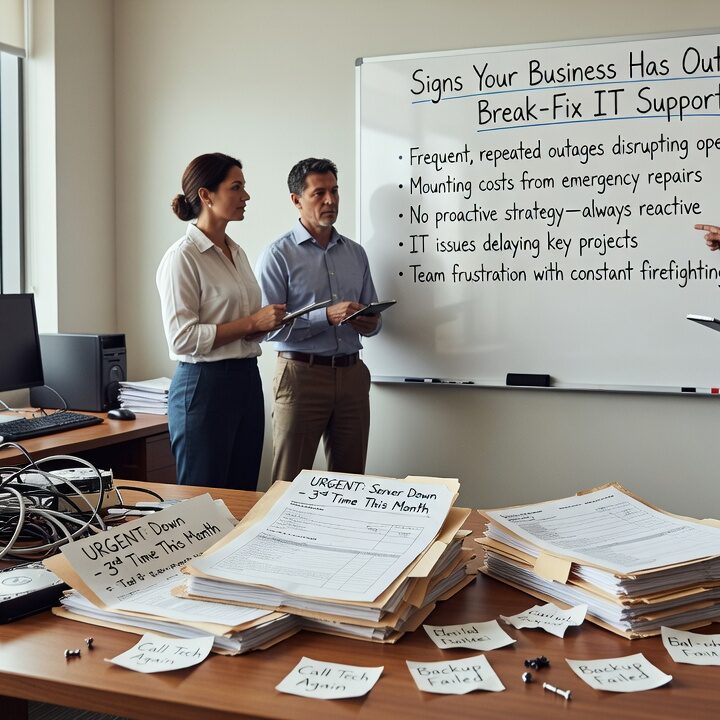 Signs Your Business Has Outgrown Break-Fix IT Support Featured Image Recurring IT problems, unverified backups, and no clear accountability are signs your business has outgrown break-fix IT support. Here's what to look for.