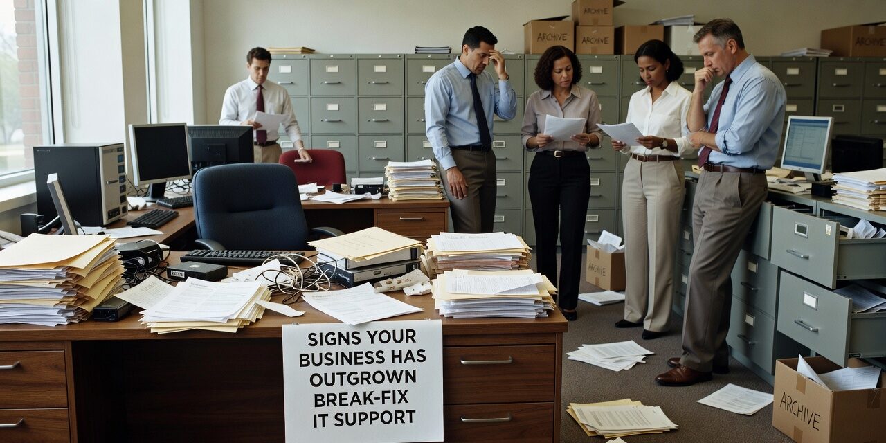Signs Your Business Has Outgrown Break-Fix IT Support Featured Image Learn the clear signs your business has outgrown break-fix IT support and what to consider before switching to a managed IT model.