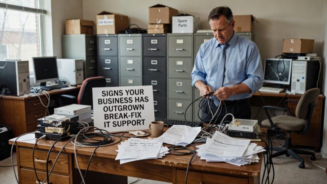 Signs Your Business Has Outgrown Break-Fix IT Support Featured Image Still using break-fix IT support? Learn the key signs your business has outgrown it and what a proactive approach actually changes day to day.