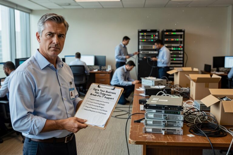 Signs Your Business Has Outgrown Break-Fix IT Support Featured Image Recurring IT problems, staff workarounds, and zero monitoring are clear signs your business has outgrown break-fix IT support. Here's what to look for.