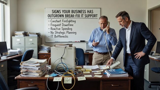 Recognizing the signs your business has outgrown break-fix IT support can prevent costly downtime and recurring problems. Here's what to look for.
