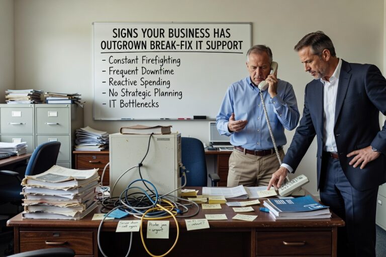 Signs Your Business Has Outgrown Break-Fix IT Support Featured Image Recognizing the signs your business has outgrown break-fix IT support can prevent costly downtime and recurring problems. Here's what to look for.
