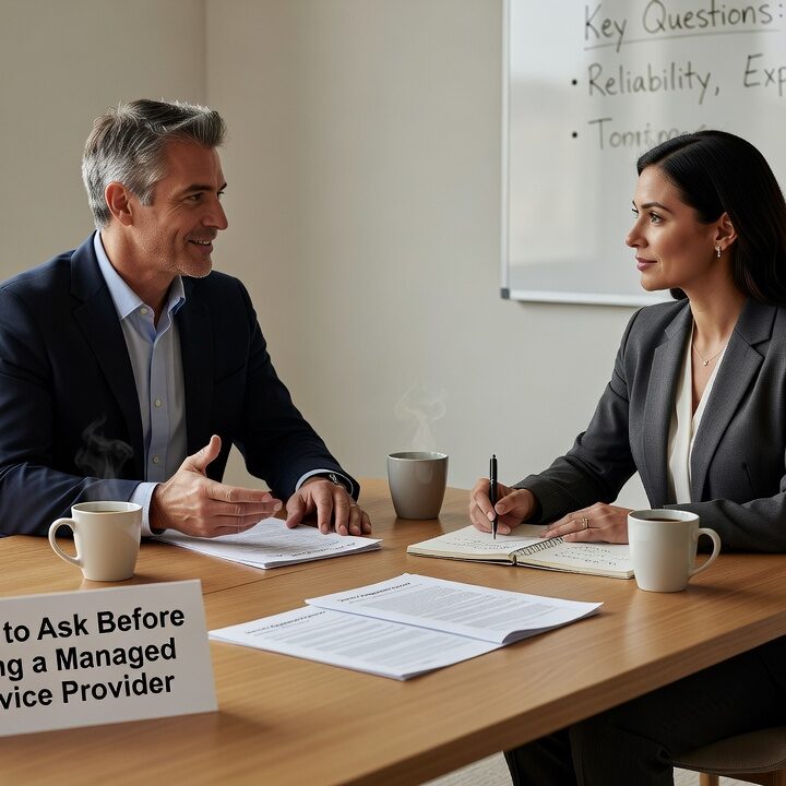 What to Ask Before Hiring a Managed Service Provider Featured Image Key questions to ask before hiring a managed service provider — covering coverage, response times, cybersecurity, and what's actually in the agreement.