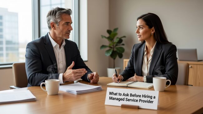 What to Ask Before Hiring a Managed Service Provider Featured Image Not sure what to ask before hiring a managed service provider? Use these practical questions to evaluate IT support quality, contracts, and accountability.