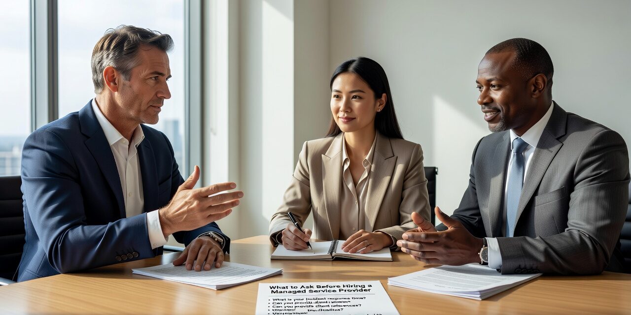 What to Ask Before Hiring a Managed Service Provider Featured Image Know what to ask before hiring a managed service provider. A practical guide covering response times, scope, security, documentation, and contract terms.