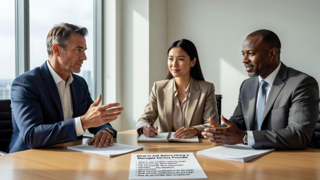 What to Ask Before Hiring a Managed Service Provider Featured Image Know what to ask before hiring a managed service provider. A practical guide covering response times, scope, security, documentation, and contract terms.