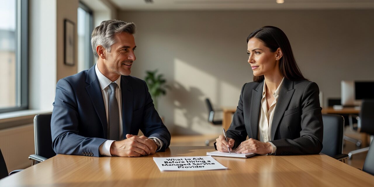 What to Ask Before Hiring a Managed Service Provider Featured Image Know what to ask before hiring a managed service provider. This guide covers contracts, help desk, backup, and onboarding questions that matter most.