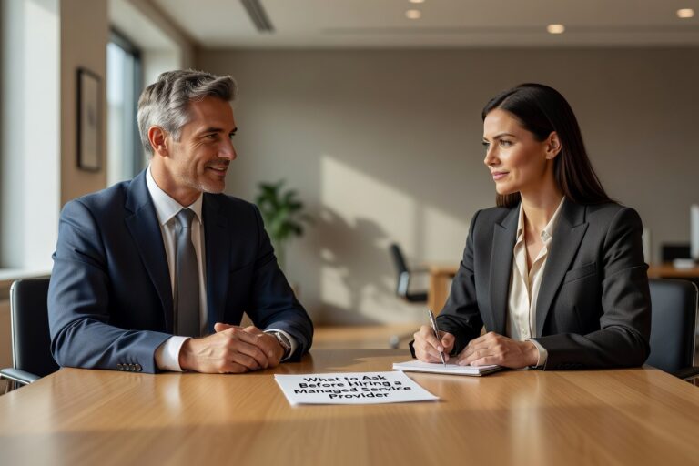 Know what to ask before hiring a managed service provider. This guide covers contracts, help desk, backup, and onboarding questions that matter most.
