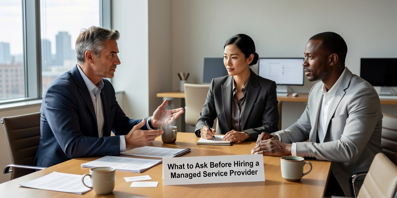 Know what to ask before hiring a managed service provider. A practical guide for business owners covering SLAs, proactive support, scope, and backup readiness.