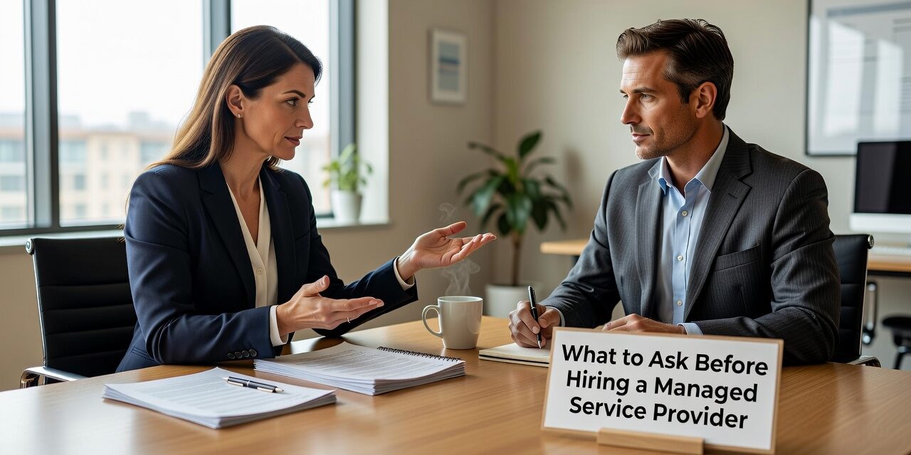 Know what to ask before hiring a managed service provider. A practical guide covering response times, security responsibilities, backups, and contract terms.