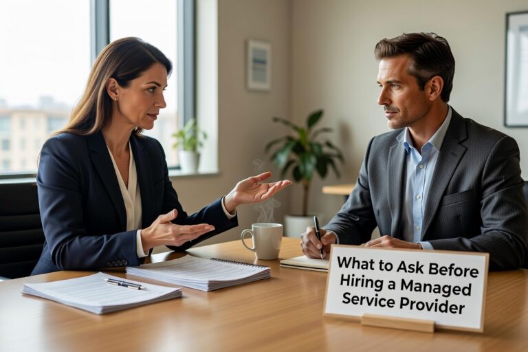 Know what to ask before hiring a managed service provider. A practical guide covering response times, security responsibilities, backups, and contract terms.