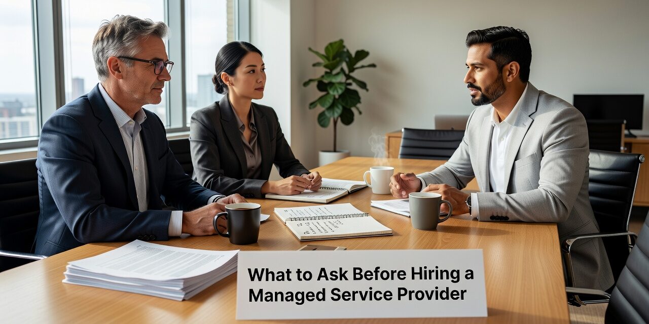 What to Ask Before Hiring a Managed Service Provider Featured Image Know what to ask before hiring a managed service provider. A practical guide covering support, backups, security, onboarding, and contract terms.