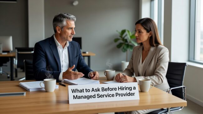 What to Ask Before Hiring a Managed Service Provider Featured Image Before you hire a managed service provider, ask these practical questions about coverage, response times, backups, and contract terms.