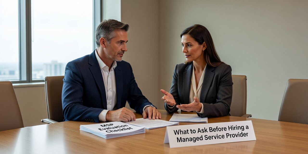What to Ask Before Hiring a Managed Service Provider Featured Image Before signing with an IT provider, ask these practical questions about scope, security, backups, and contract terms. A buyer's guide for business decision-makers.
