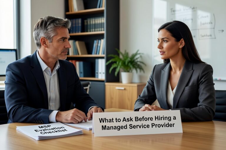 What to Ask Before Hiring a Managed Service Provider Featured Image Know what to ask before hiring a managed service provider. A practical checklist for business owners evaluating IT support options.