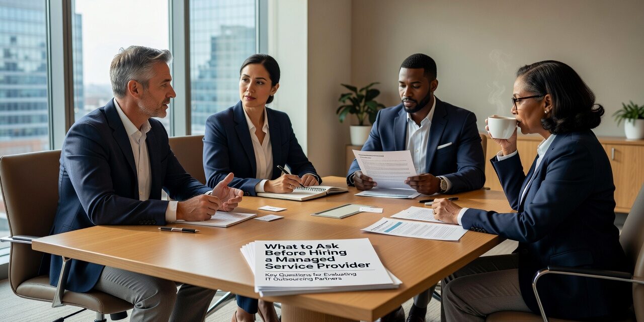 What to Ask Before Hiring a Managed Service Provider Featured Image Know what to ask before hiring a managed service provider. A practical guide covering response times, backup testing, scope gaps, and vendor management.