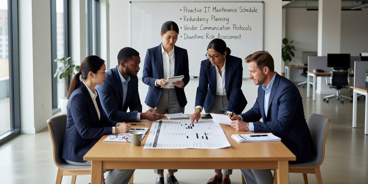 How to Reduce Business Downtime from IT Issues Featured Image Practical steps to reduce business downtime from IT issues — covering support gaps, backup testing, vendor management, and proactive monitoring.