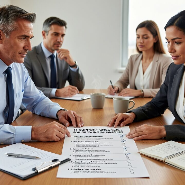 Use this IT support checklist to identify gaps in backups, network reliability, cybersecurity, and help desk coverage before they cause costly downtime.
