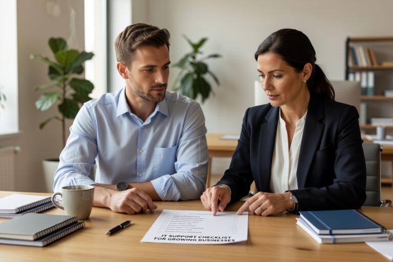 Use this IT support checklist for growing businesses to find coverage gaps, reduce downtime, and make smarter decisions about your technology setup.
