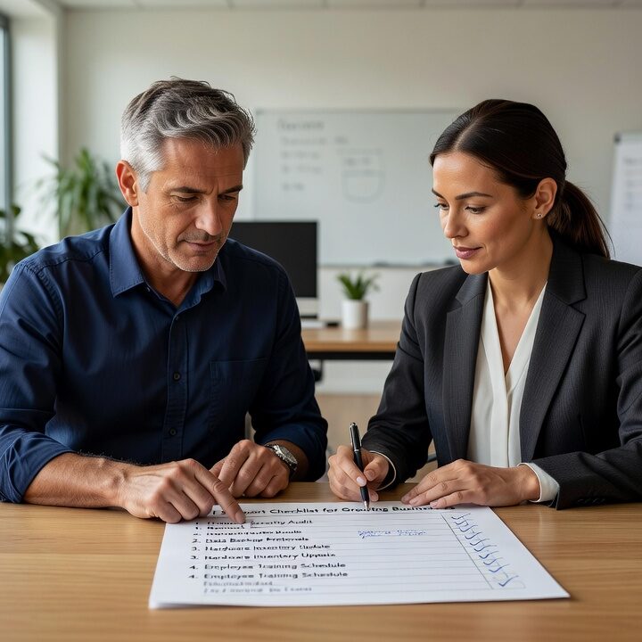A practical IT support checklist for growing businesses covering help desk, backups, cybersecurity, network reliability, and vendor management.