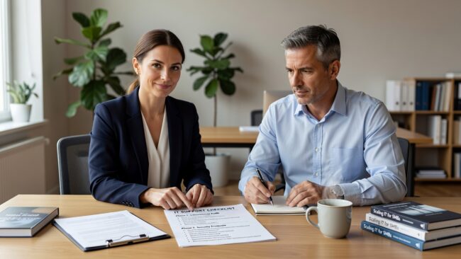 IT Support Checklist for Growing Businesses Featured Image Use this IT support checklist for growing businesses to identify gaps in backup, security, help desk, and network reliability before they cause downtime.