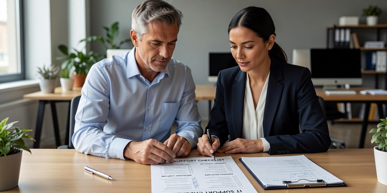 IT Support Checklist for Growing Businesses Featured Image A practical IT support checklist for growing businesses—covering help desk, network reliability, cybersecurity, backups, and IT planning.