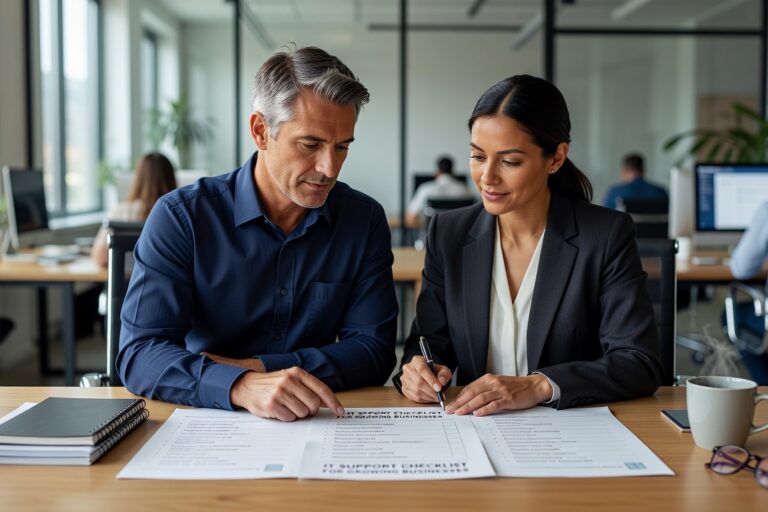 IT Support Checklist for Growing Businesses Featured Image A practical IT support checklist for growing businesses—covering user accounts, backups, help desk, network reliability, and common gaps to fix before they cause problems.