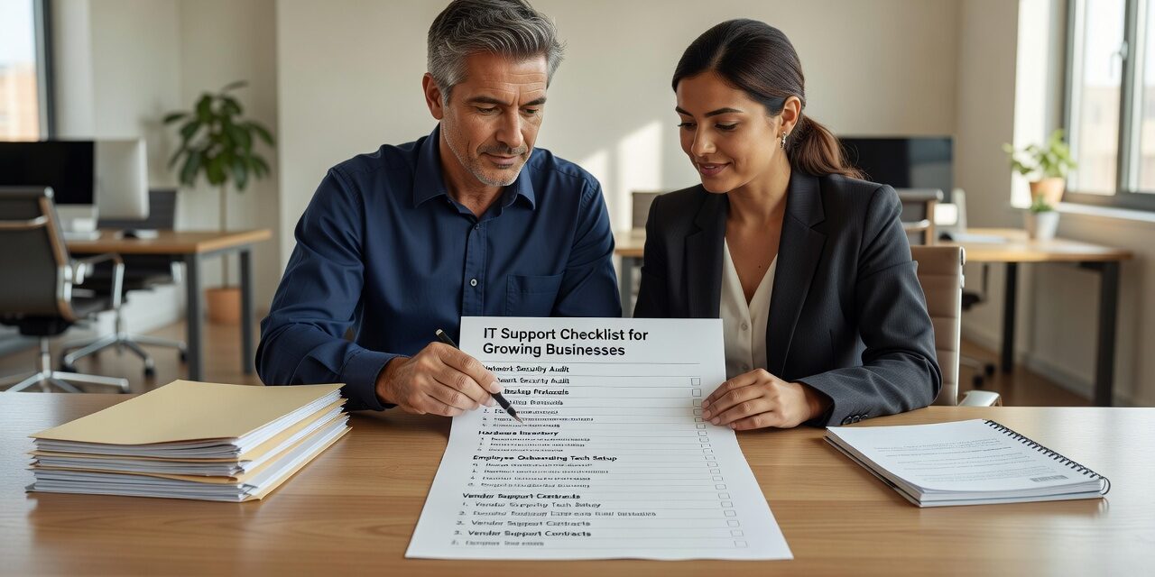 Use this practical IT support checklist to identify gaps in security, backup, help desk, and network reliability before they become costly problems.