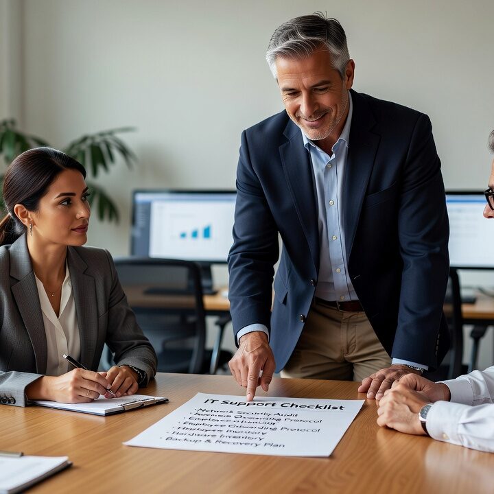 A practical IT support checklist for growing businesses covering help desk, backups, network uptime, security basics, and cloud tools.