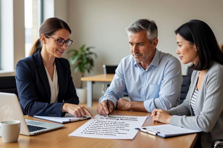 IT Support Checklist for Growing Businesses Featured Image A practical IT support checklist for growing businesses covering backups, security, help desk, vendors, and network reliability—without the technical jargon.