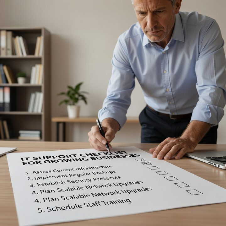 Use this IT support checklist to find gaps in help desk coverage, security, backups, and vendor accountability before they cause real problems.