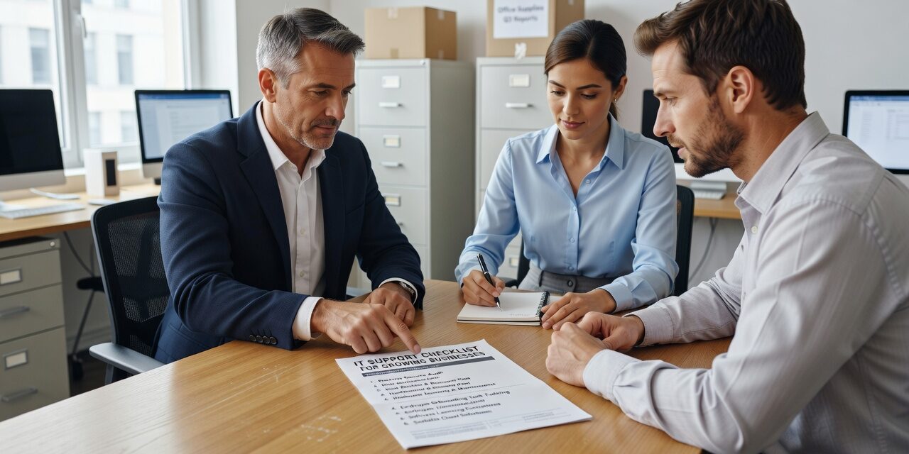 IT Support Checklist for Growing Businesses Featured Image Use this IT support checklist for growing businesses to spot coverage gaps, review backups, and ask better questions before problems disrupt operations.