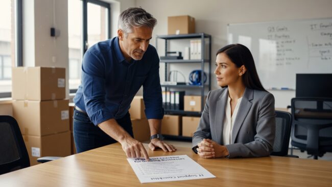 A practical IT support checklist for growing businesses covering help desk, cybersecurity, backups, network reliability, and IT planning.