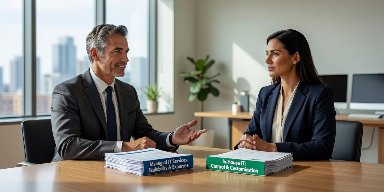 Managed IT Services vs In-House IT: How to Choose Featured Image Managed IT services vs in-house IT: understand the real trade-offs, common failure points, and how to choose the right model for your business.