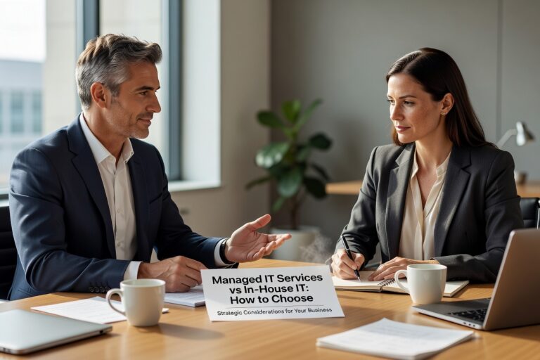 Managed IT Services vs In-House IT: How to Choose Featured Image Weighing managed IT services vs in-house IT? This guide breaks down the real trade-offs to help business owners make a practical, informed decision.