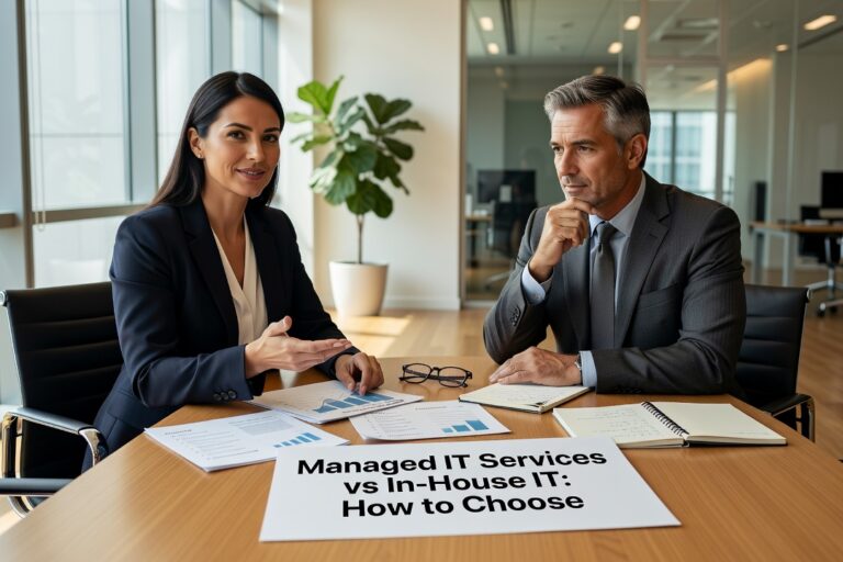 Managed IT Services vs In-House IT: How to Choose Featured Image Comparing managed IT services vs in-house IT? Learn which model fits your business, where each one falls short, and how co-managed IT fills the gap.