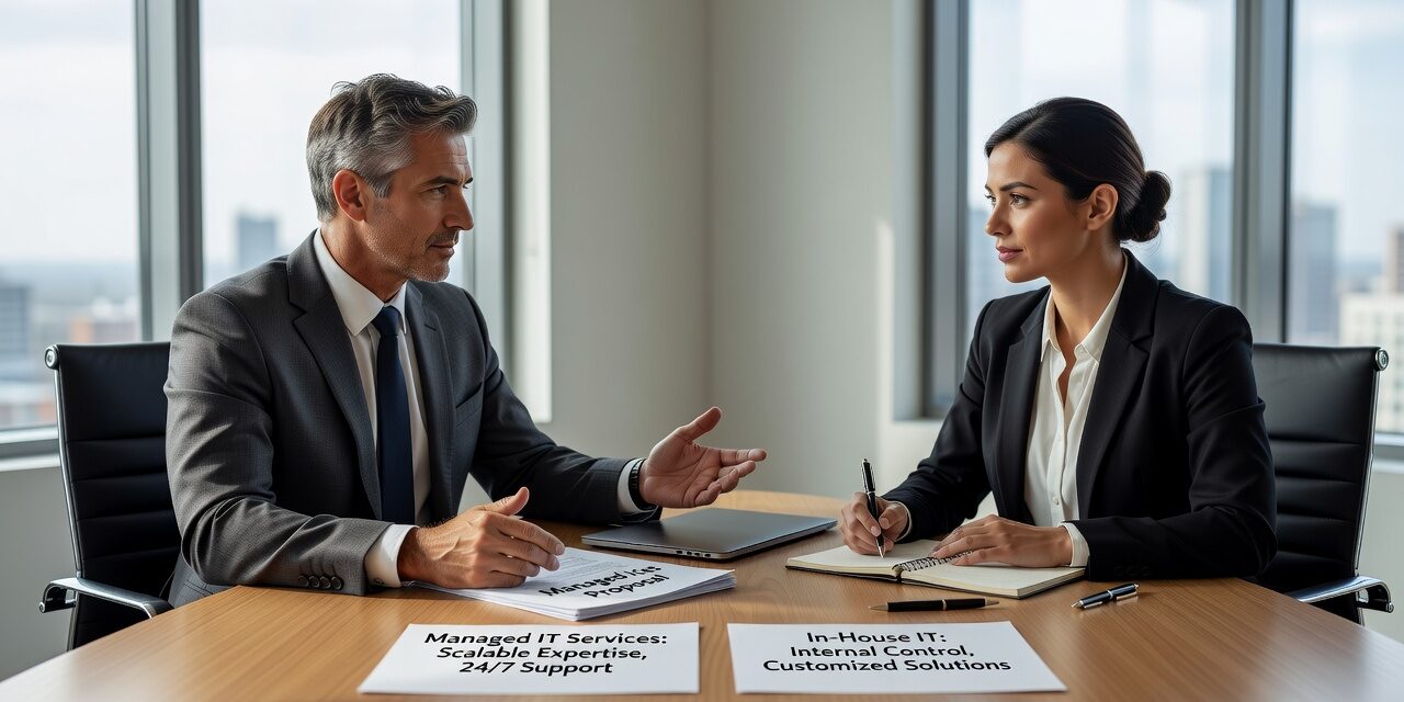 Managed IT Services vs In-House IT: How to Choose Featured Image Weighing managed IT services vs in-house IT? This guide breaks down real costs, coverage gaps, and how to make the right call for your business.